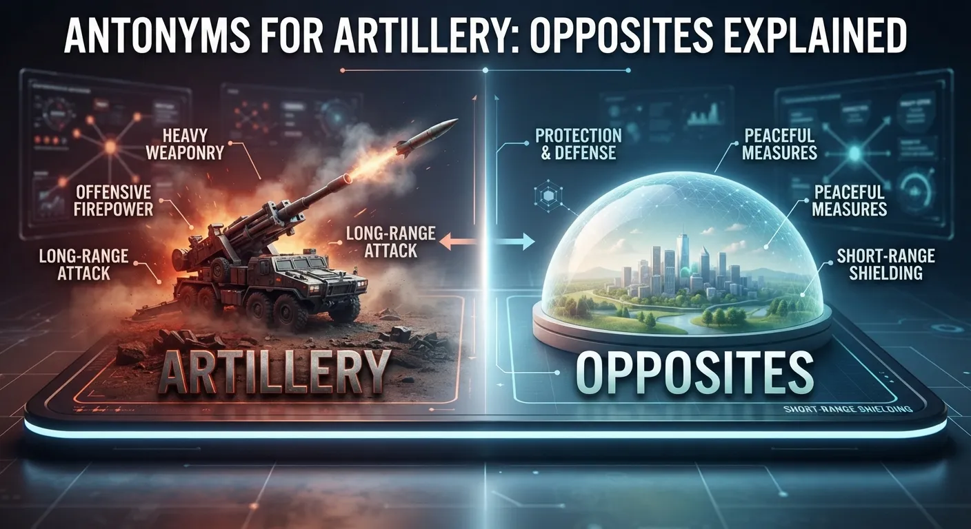 Conceptual comparison of artillery with disarmament and peaceful alternatives