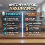 Illustration showing assurance contrasted with doubt and uncertainty
