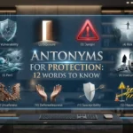 Illustration showing protection contrasted with exposure, vulnerability, and danger