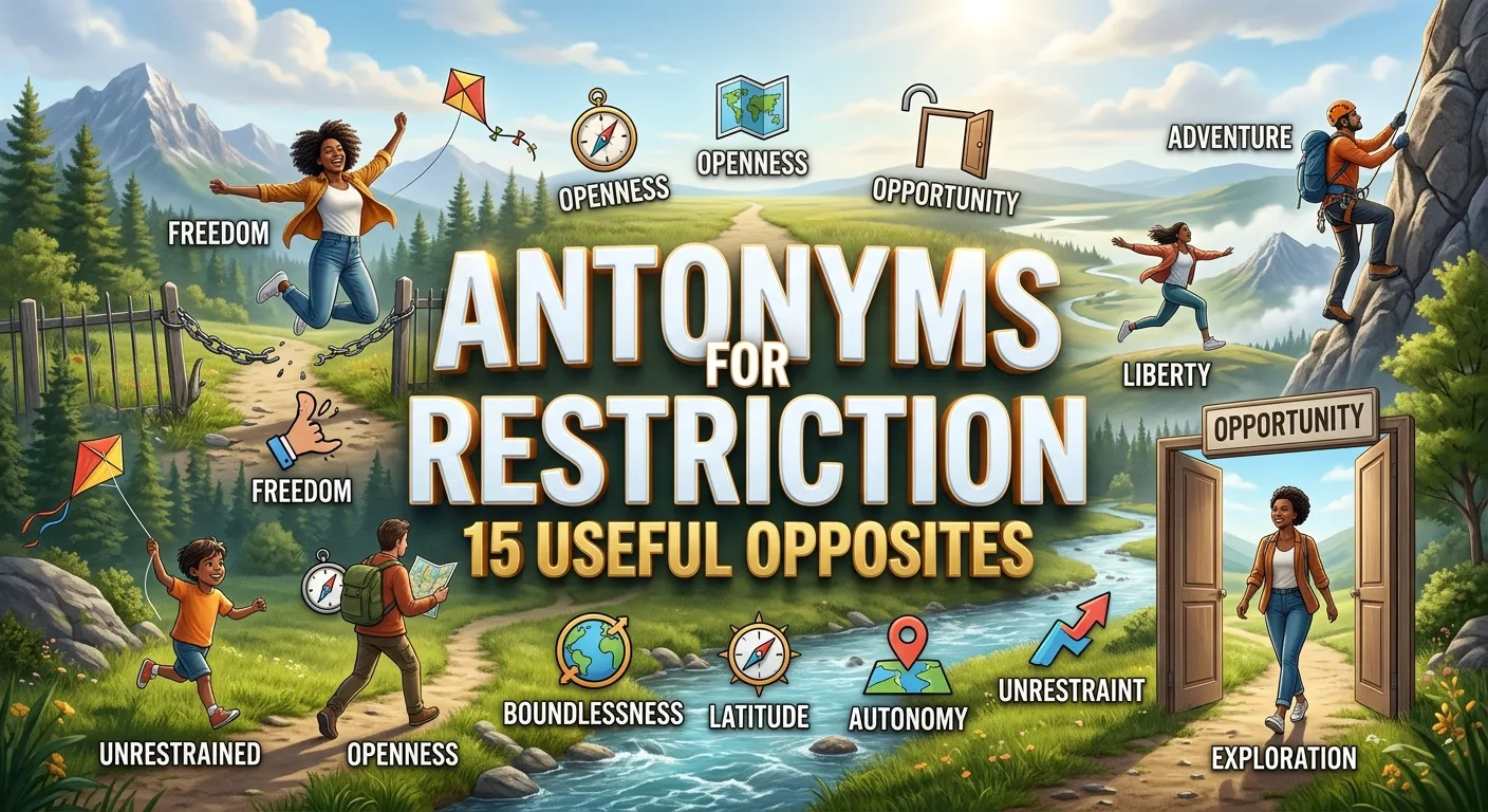 Illustration showing restriction contrasted with freedom and unrestricted access
