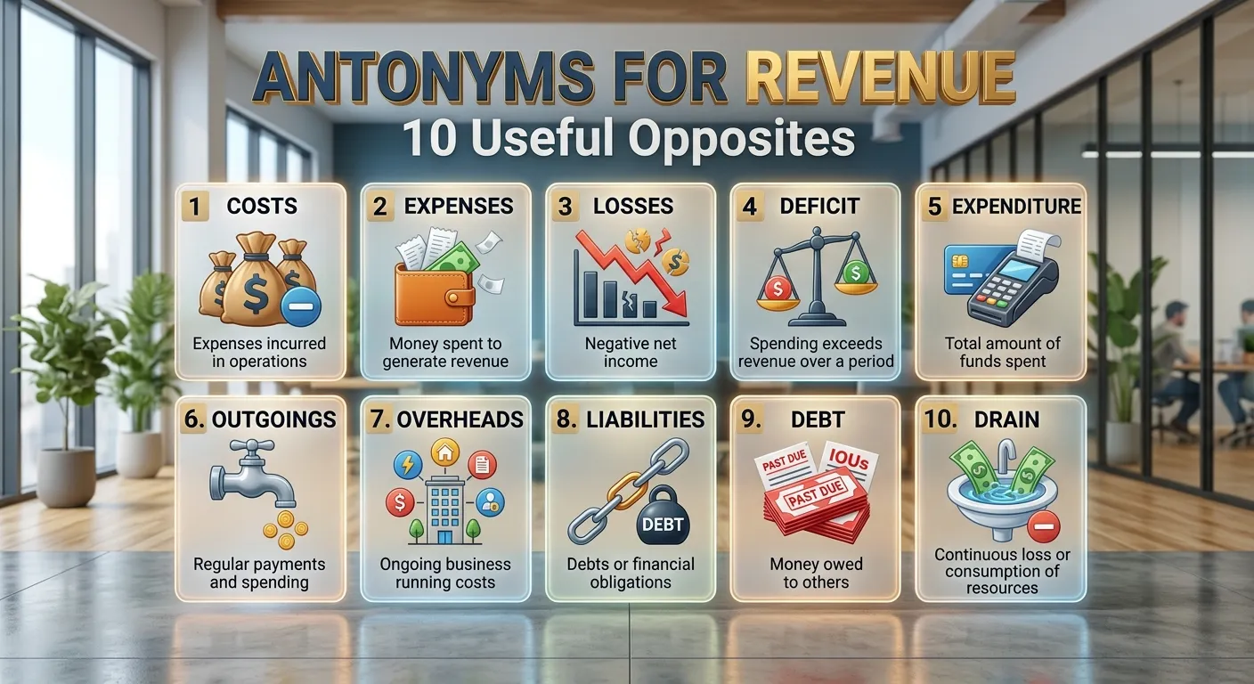 Business revenue contrasted with expenses and financial outflows