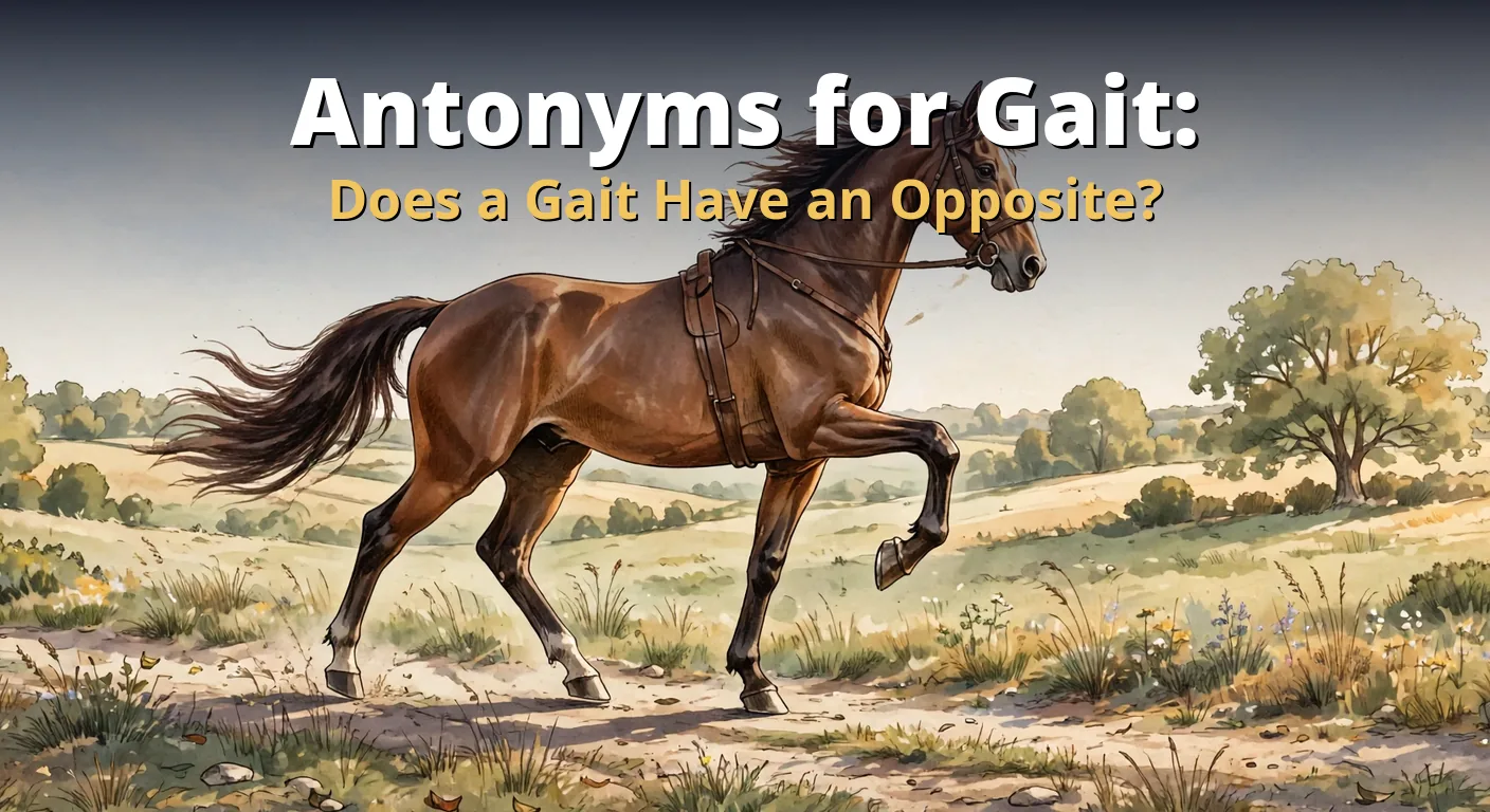 Antonyms for Gait: Does a Gait Have an Opposite?