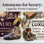Luxury contrasted with simplicity, necessity, austerity, and frugality